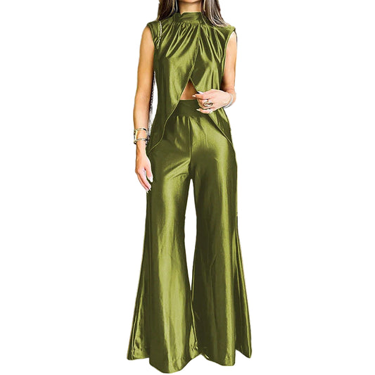 Grinch Bell-bottom Pants Fashion Casual Set