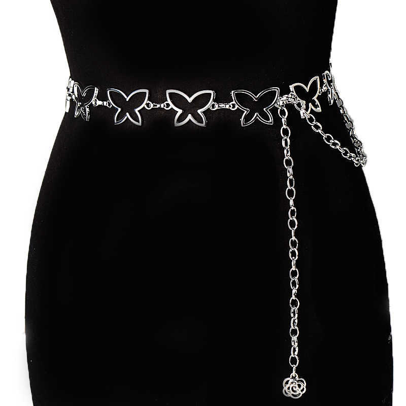 Fashion Metal Butterfly Waist Chain