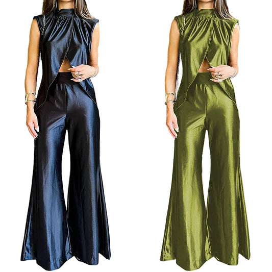 Grinch Bell-bottom Pants Fashion Casual Set