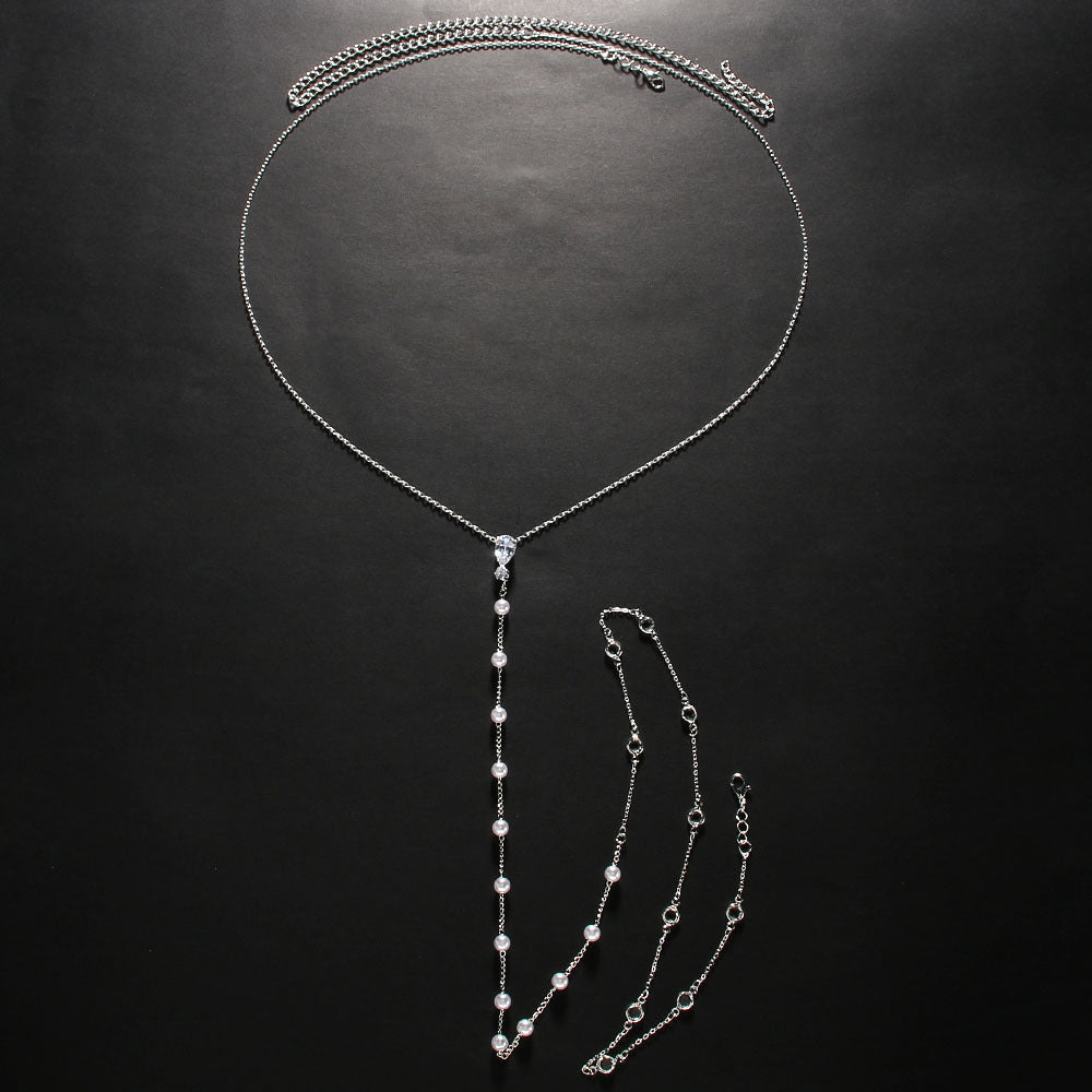 Elegant Beaded fashion Back Chain