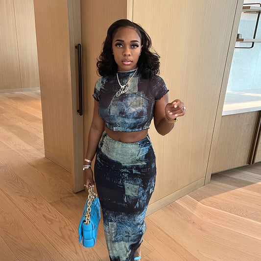 High Waist Hip Skirt Bottoming Casual Suit