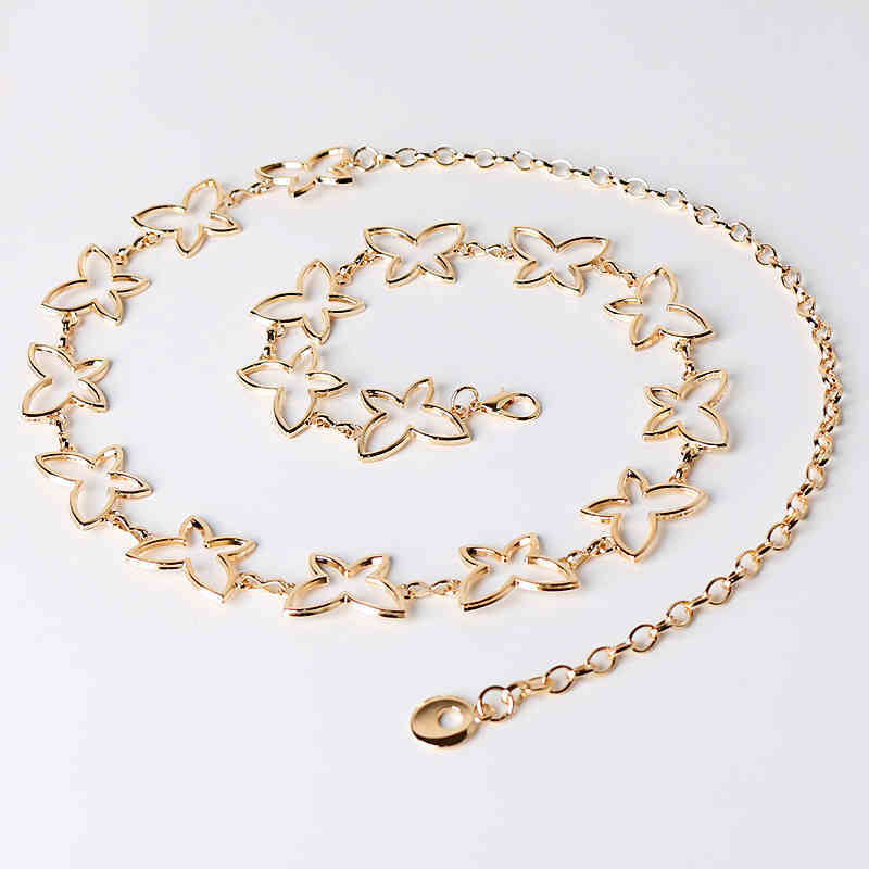 Fashion Metal Butterfly Waist Chain